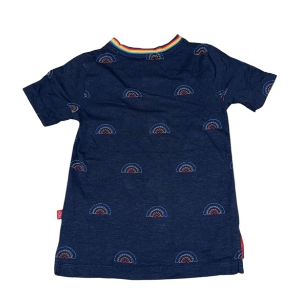 Little Bird Rainbows Tee Navy Blue Size 2-3 Years - Picture 2 of 3